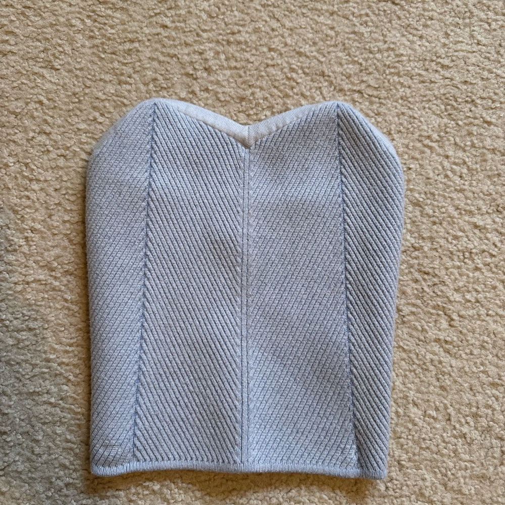 Aerie Sweater Tube Top in light blue
